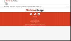 
							         Database Expands Component Information Portal | Electronic Design								  
							    