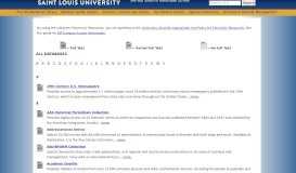 
							         Database - SLU Libraries Database Search								  
							    