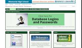 
							         Databases - Memorial Library Portal - LibGuides at Madison ...								  
							    