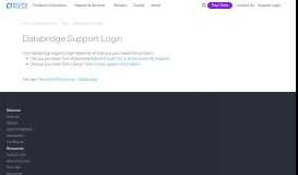 
							         Databridge Support Login - Micro Focus								  
							    
