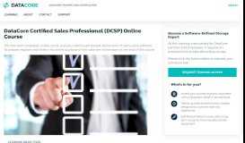 
							         DataCore Certified Sales Professional Course - DataCore Software								  
							    