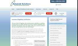 
							         Datalink MS Medical Billing Solutions » Insurance Eligibility Verification								  
							    