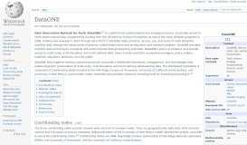 
							         DataONE - Wikipedia								  
							    