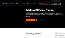
							         DataRobot Partner Program for Automated Machine Learning								  
							    