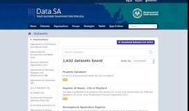 
							         Datasets - data.sa.gov.au								  
							    