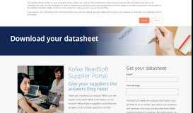 
							         Datasheet - Kofax Readsoft Supplier Portal - Twofold Ltd								  
							    