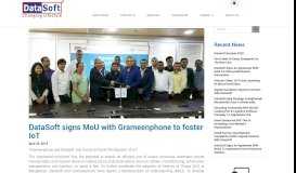 
							         DataSoft signs MoU with Grameenphone to foster IoT - DataSoft								  
							    