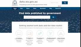 
							         data.wa.gov.au: Home								  
							    
