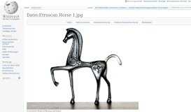 
							         Datei:Etruscan Horse 1.jpg – Wikipedia								  
							    