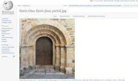 
							         Datei:Oms Saint-Jean portal.jpg – Wikipedia								  
							    
