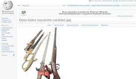 
							         Datei:Sabre bayonette carabine.jpg – Wikipedia								  
							    