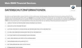 
							         Datenschutz - Mein BMW Financial Services								  
							    