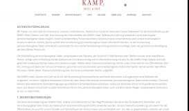 
							         Datenschutzerklärung - KAMPs Hotel, Galerie und Café - KAMPs - Sylt								  
							    