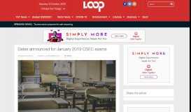 
							         Dates announced for January 2019 CSEC exams | Loop News								  
							    