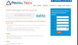 
							         Datto Support, Datto Management & Backup, Managed Datto Monitoring								  
							    