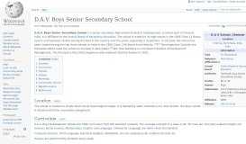 
							         D.A.V. Boys Senior Secondary School - Wikipedia								  
							    