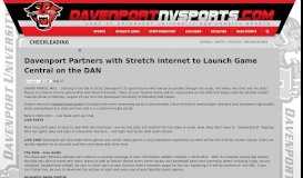 
							         Davenport Partners with Stretch Internet to Launch Game Central on ...								  
							    