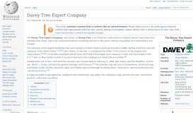 
							         Davey Tree Expert Company - Wikipedia								  
							    