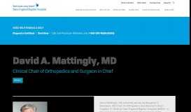 
							         David A. Mattingly – New England Baptist Hospital								  
							    