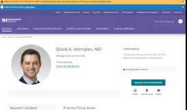 
							         David A. Vermylen, MD | Northwestern Medicine								  
							    