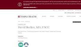 
							         David Becker | Temple Health								  
							    