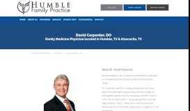 
							         David Carpenter, DO: Family Medicine Physician Humble, TX ...								  
							    