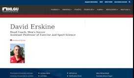 
							         David Erskine - Hannibal-LaGrange University								  
							    