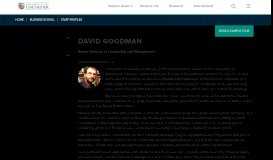 
							         David Goodman | University of Chichester								  
							    