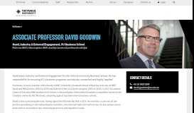 
							         David Goodwin | Victoria University | Melbourne Australia								  
							    