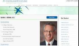 
							         David J. Sterna, O.D. | Cleveland Eye Clinic								  
							    