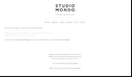 
							         David Jones - Studio Mondo								  
							    