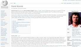 
							         David Koresh - Wikipedia								  
							    