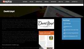 
							         David Lloyd recruitment software case study | Eploy ATS								  
							    
