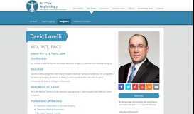 
							         David Lorelli - St. Clair Nephrology								  
							    