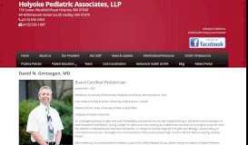 
							         David N. Gottsegen, MD - Holyoke Pediatric Associates, LLP ...								  
							    