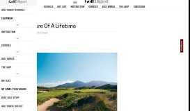 
							         David Owen: The Adventure Of A Lifetime - Golf Digest								  
							    
