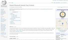 
							         David Posnack Jewish Day School - Wikipedia								  
							    