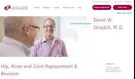 
							         David W. Graybill, M.D. | Central Indiana Orthopedics								  
							    