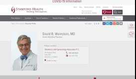 
							         David Weinstein - Stamford Health								  
							    