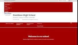 
							         Davidson High School: Home								  
							    