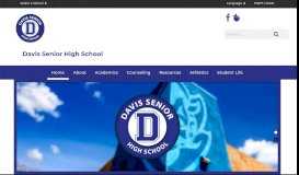 
							         Davis Senior High School: Home Page								  
							    