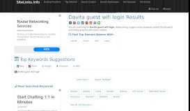 
							         Davita guest wifi login Results For Websites Listing								  
							    