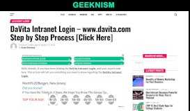 
							         DaVita Intranet Login - www.davita.com Step by Step Process ...								  
							    