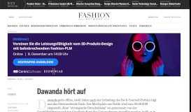 
							         Dawanda hört auf - News : Business (#993435) - FashionNetwork								  
							    