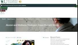 
							         Dawn Burnett Webb | Featured Student - Everglades University								  
							    
