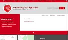 
							         Dawson, Jeremy / Mr. Dawson's Homepage - Fort Cherry School District								  
							    