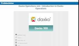 
							         Daxko Operations 100 - Introduction to Daxko Operations ...								  
							    