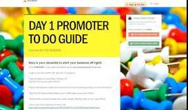 
							         DAY 1 PROMOTER TO DO GUIDE | Smore Newsletters								  
							    