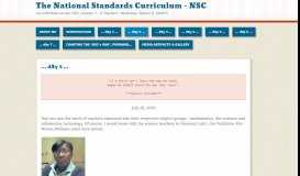 
							         … dAy 2 … | The National Standards Curriculum - NSC								  
							    