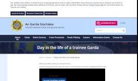 
							         Day in the life of a trainee Garda - Garda								  
							    